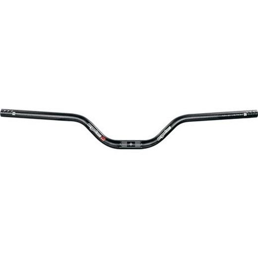 Guidon ergotec riser aluminium 700 mm 25,4 hauteur 70 mm 12º noir mat