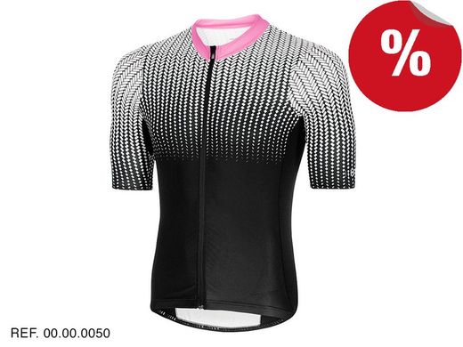 Maglia matrix ss18 nera / rosa fluor / bianca t / s