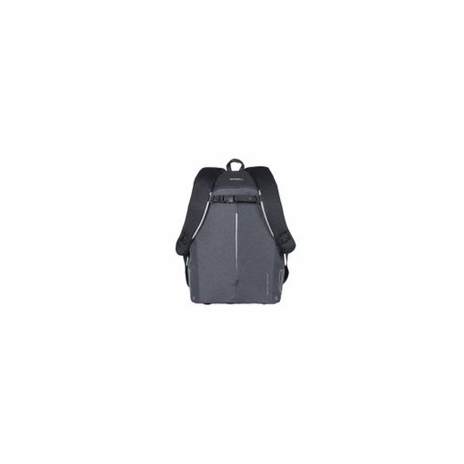 Mochila BASIL "B-Safe Commuter Nordlicht" para mujer, 13L, negra