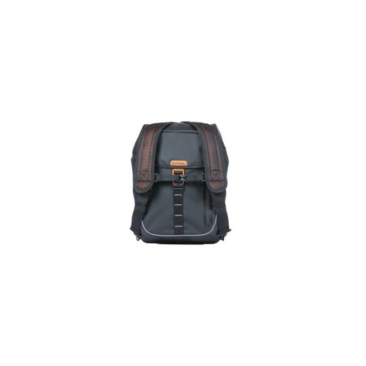 Mochila BASIL "Miles Tarpaulin", 17L, negro naranja