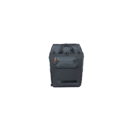 Mochila BASIL "Miles Tarpaulin", 17L, negro naranja