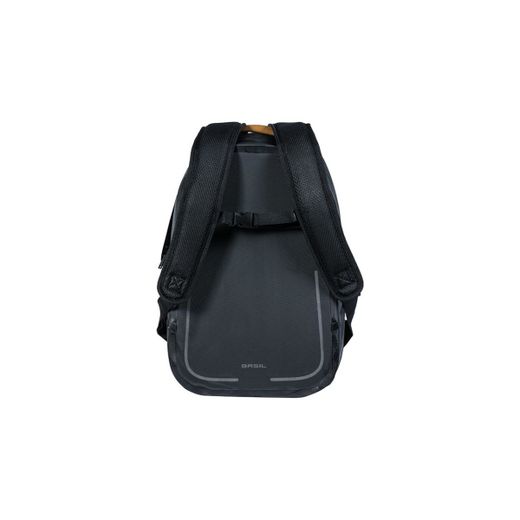 Mochila impermeable BASIL "Urban Dry", 18L, negro mate