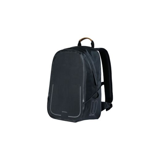 Mochila impermeable BASIL "Urban Dry", 18L, negro mate
