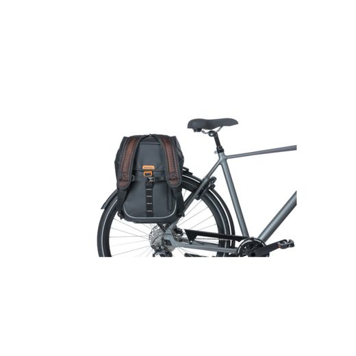 Zaino "Miles Tarpaulin Nordlicht", 17L, nero arancione