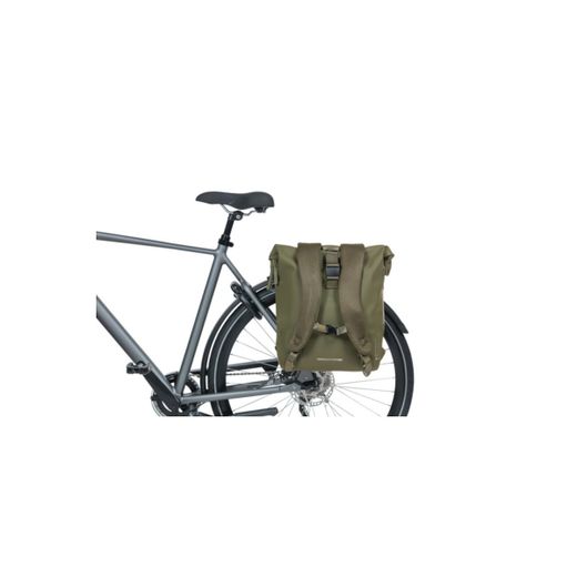 BASIL SoHo bicycle backpack Nordlicht, 17L, moss green