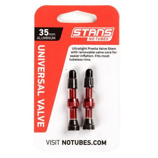Nt-vàlvules 35mm. Alu vermelles (2 unit)