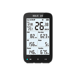 Ordenador de Bicicleta MAX 30 GPS - negro