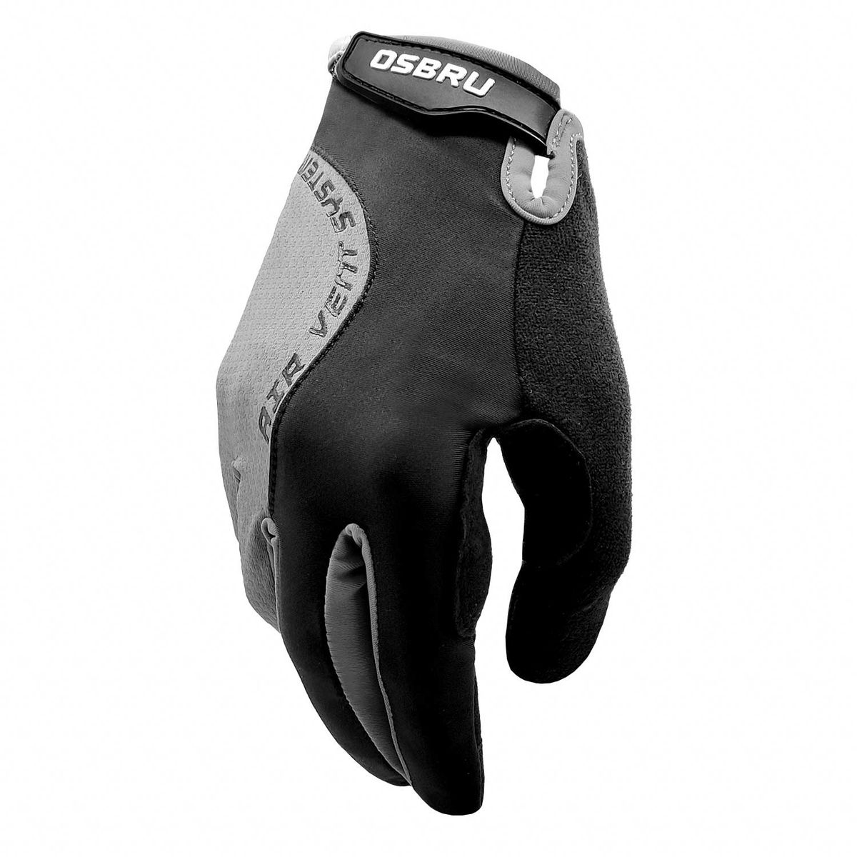 OSBRU GLOVE RACE DOMI L-Black/Grey