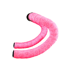 COPPIA NASTRI MANUBRIO SUEDE - NERO/ROSA