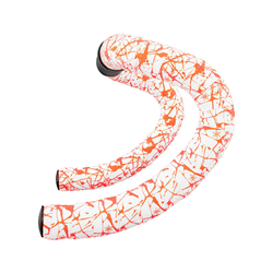 COPPIA NASTRI MANUBRIO SUPER STICKY KUSH SPLAT - BIANCO/ARANCIO