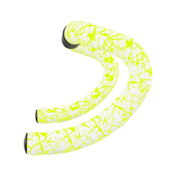 COPPIA NASTRI MANUBRIO SUPER STICKY KUSH SPLAT - BIANCO/GIALLO