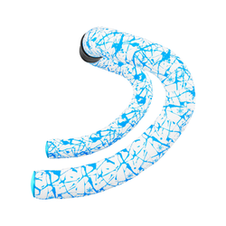 COPPIA NASTRI MANUBRIO SUPER STICKY KUSH SPLAT - BIANCO/BLU