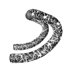 COPPIA NASTRI MANUBRIO SUPER STICKY KUSH SPLAT - BIANCO/NERO