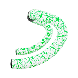 COPPIA NASTRI MANUBRIO SUPER STICKY KUSH SPLAT - BIANCO/VERDE