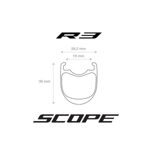 Par de ruedas campagnolo 30 mm R3c 26mm