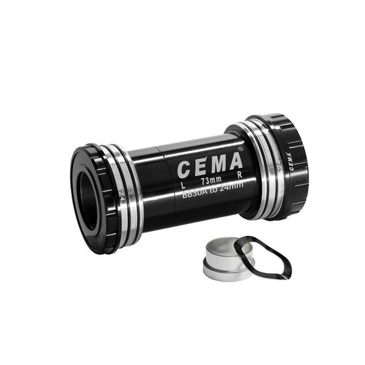 Pedalier Cema BB30A para SRAM GXP - Stainless - Negro