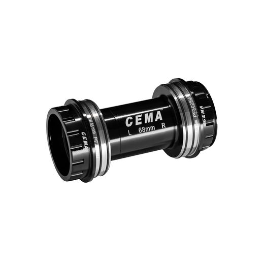 Bottom Bracket Cema PF30 for CAMPA UT - Ceramic - Black - With this PF30 Interlock bottom Bracket Cema you can install a CAMPA UT crankset in a PF30 frame. - W: 68/73 x ID: 46 mm