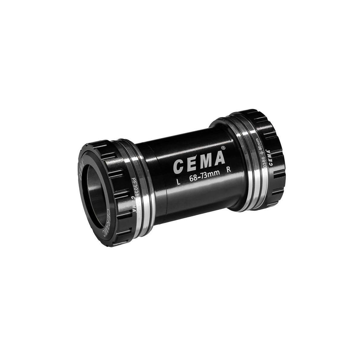Bottom Bracket Cema PF30 for SRAM DUB - Ceramic - Black - With