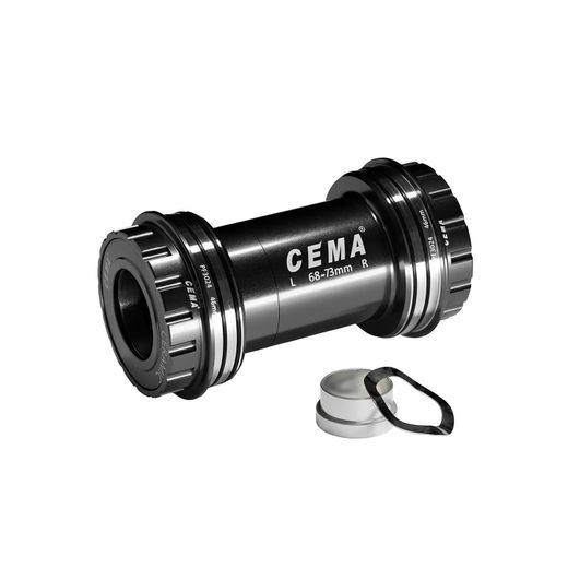 Bottom Bracket Cema PF30 for SRAM GXP - Ceramic - Black - With this PF30 Interlock bottom Bracket Cema you can install a SRAM GXP crankset in a PF30 frame. - W: 68/73 x ID: 46 mm