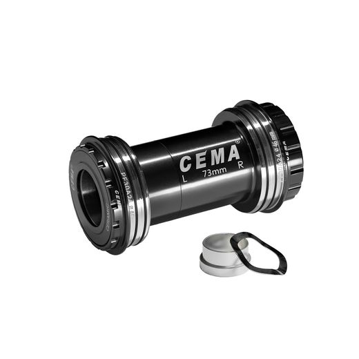 Bottom Bracket Cema PF30A Cannondale assymetrisch - Stainless Steel - Black - With this PF30A Interlock bottom Bracket Cema you can install a SRAM GXP crankset in a PF30A frame. - W: 73 x ID: 46 mm