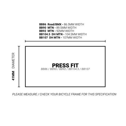 PEDALIER M30 BB86 ROAD BB90/92 MTB 86-4001S