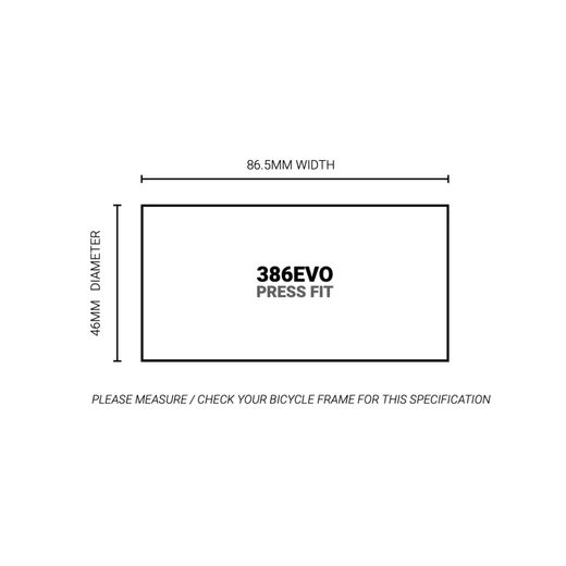 PEDALIER M30 THRU 386 EVO ROAD 86-6101