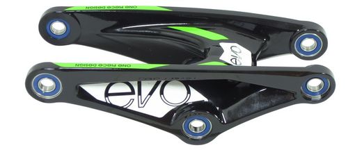Piezas para suspensión Trek Slash 9 2012. Bieleta del basculante. Verde/Negro