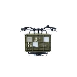 Placa reflectante BASIL "Crate Clicker", 2 piezas, plata