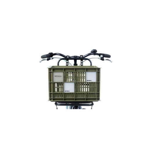 Placa reflectante BASIL "Crate Clicker", 2 piezas, plata