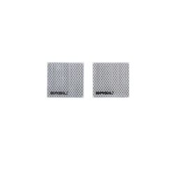 Placa reflectante BASIL "Crate Clicker", 2 piezas, plata