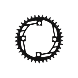 Chainring E-BIKE STEEL BCD 104 MM 4-BOLTS 1 X 11/12S - 38 teeth SH12, black
