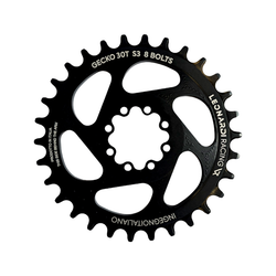 Plato Gecko SRAM de 8 agujeros, 1x, 11/12 V, desplazamiento de 3 mm - 30 DIENTES, NEGROS