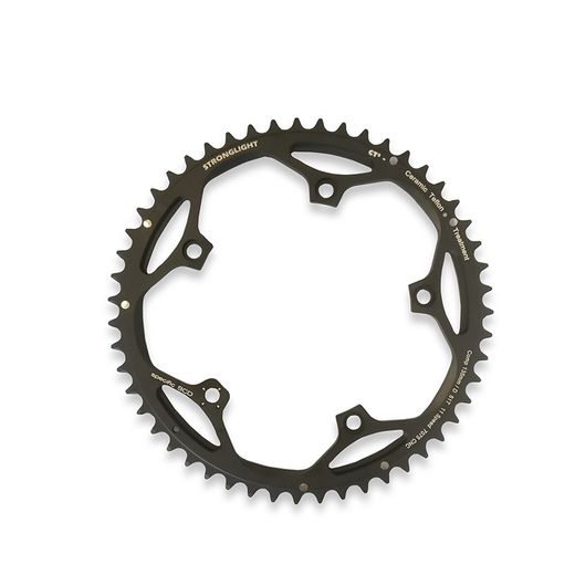 Assiette stronglight ct2 135 mm adaptable campagnolo 11v noir 51 dents