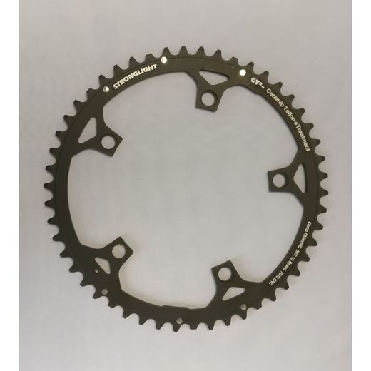 Stronglight ct2 plate adaptable campagnolo black 50 teeth