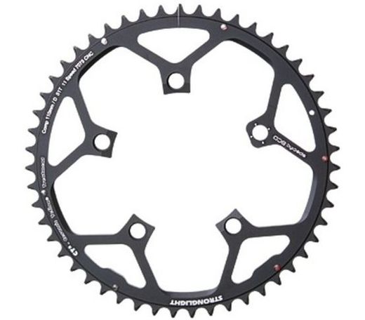 Plat stronglight ct2 compact adaptable campagnolo 9 / 10v negre 48 dents