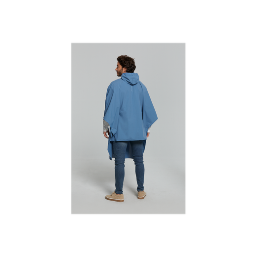 Poncho impermeable "Hoga" unisex, Azul, talla única