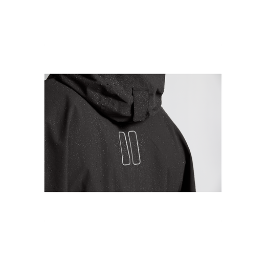 Poncho impermeable "Hoga" unisex, Negro, talla única