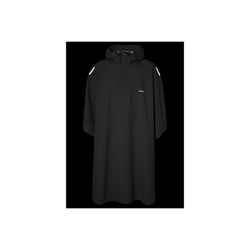 Poncho impermeable "Hoga" unisex, Negro, talla única
