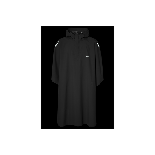 Poncho impermeable "Hoga" unisex, Negro, talla única