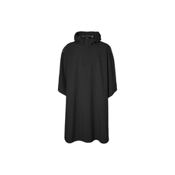 Poncho impermeable "Hoga" unisex, Negro, talla única
