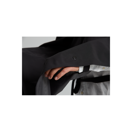 Poncho impermeable "Hoga" unisex, Negro, talla única