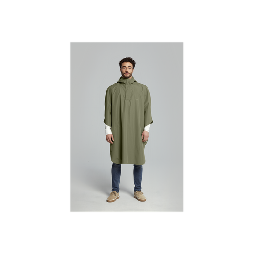 Poncho impermeable "Hoga" unisex, Verde oliva, talla única