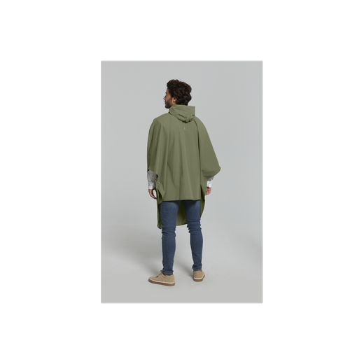 Poncho impermeable "Hoga" unisex, Verde oliva, talla única