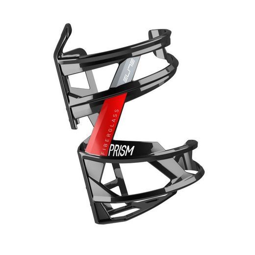 Armoire bouteille gauche en fibre brillante elite prism noir / blanc