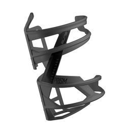 Armoire bouteille gauche en fibre brillante elite prism noir / blanc