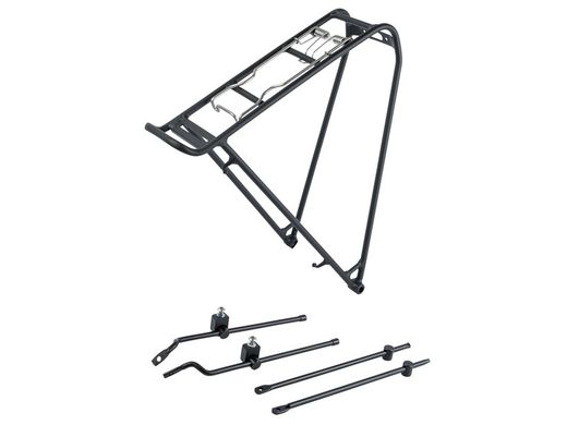 Trek 700 c rack with spring lock with suspenders black
