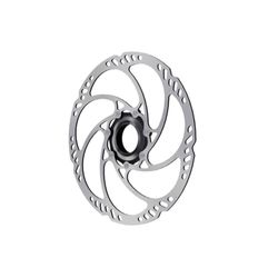 Disco de freno MDR-C Center Lock con anillo de bloqueo externo - 203 mm, plateado