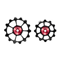 Roldanas Cema AXS 12V (12-14T) Alum�nio-Negro-Full Ceramic