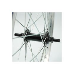 Front wheel 20”, single-wall aluminium rim, silver, nuts