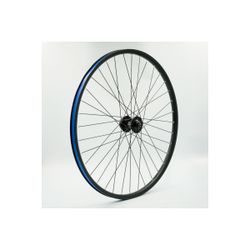 Rueda delantera 27.5", alum, negra, doble pared, disco 6 huecos, QR10
